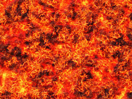 heat red fire lava of eruption volcanoの写真素材