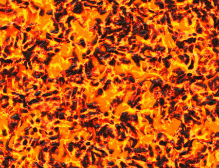 heat red lava background of eruption volcanoの写真素材