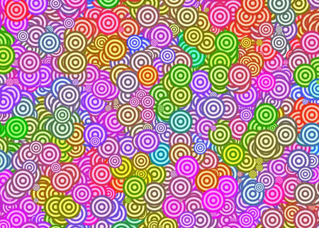 many abstract multicolored painted rounds.  wrap paper backgroundの写真素材
