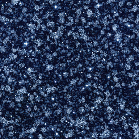 big snowfall on the background of the starry skyの写真素材