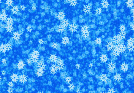 winter sky with snowflakes. snowfall motion blur backgroundの写真素材