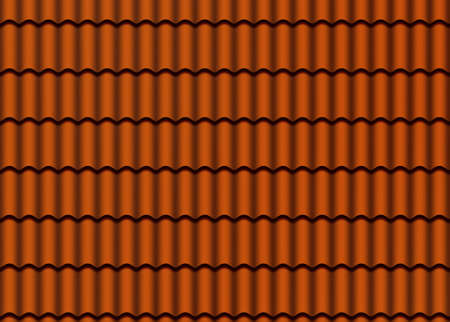 background of new brown roof tilesの写真素材