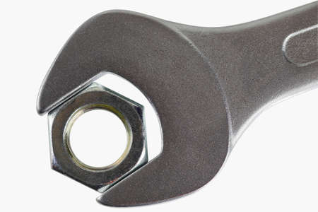 wrench with screw - tight togetherの写真素材