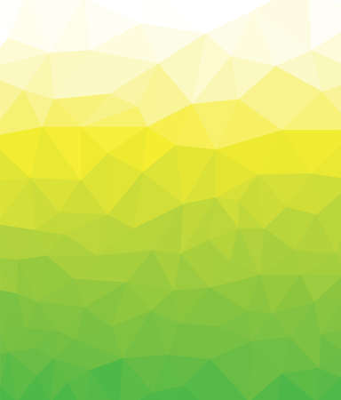 Green yellow  polygonal mosaic background. Vector illustrationのイラスト素材