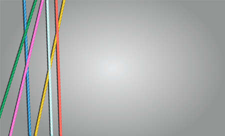 Colored cottone thread background, vector illustration with copy spaceのイラスト素材