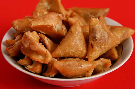 Close-up photography of delicious and sweet plate full of fresh traditional luxurious Moroccan...