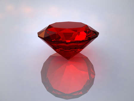 Ruby - red crystalの写真素材