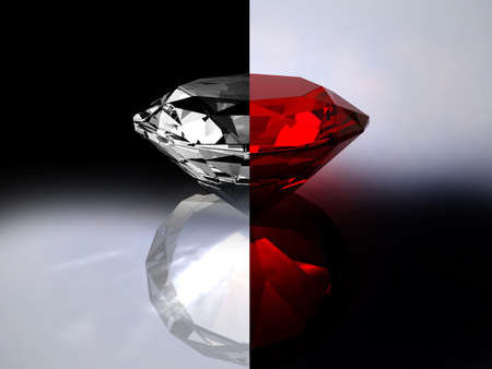 Ruby - red crystalの写真素材