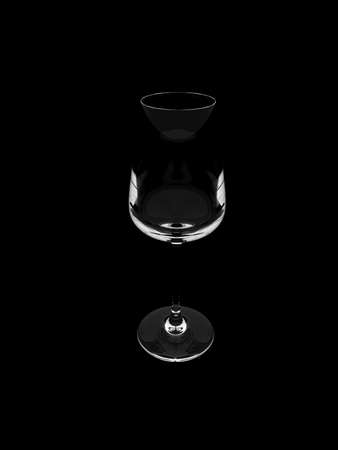 glass on a black backgroundの写真素材