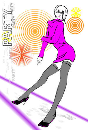  Template flyer for partyのイラスト素材