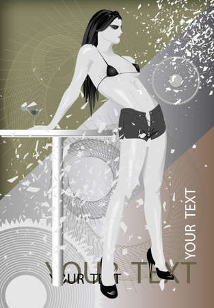  Template flyer for partyのイラスト素材