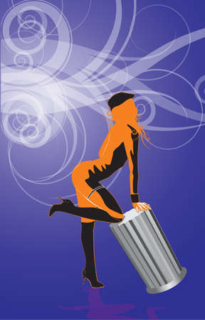 fashion girl. のイラスト素材