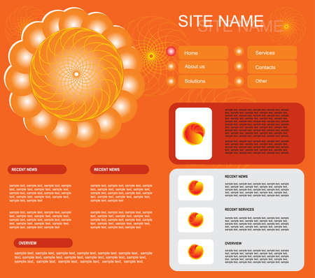vector web templateのイラスト素材