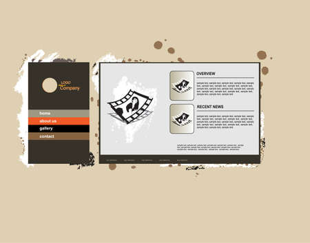 vector web templateのイラスト素材