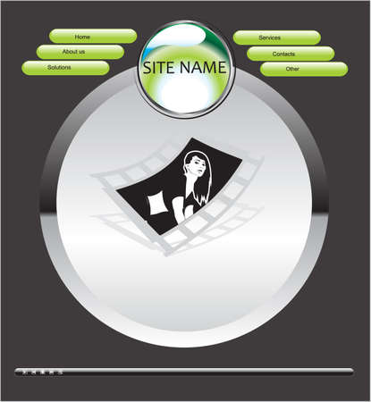 vector web templateのイラスト素材