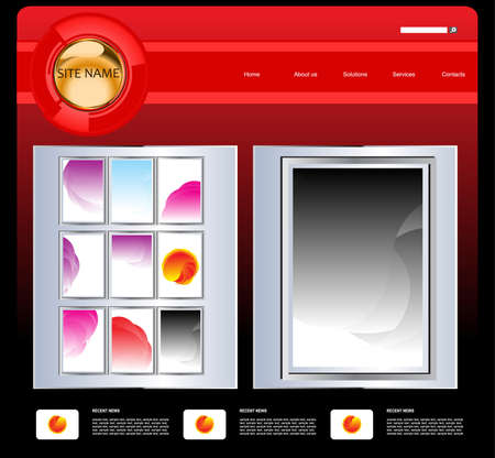 vector web templateのイラスト素材