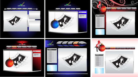 vector web templateのイラスト素材