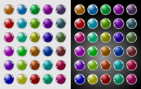 Web buttons for design. Vector set.のイラスト素材