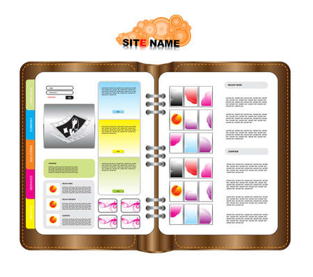vector web templateのイラスト素材