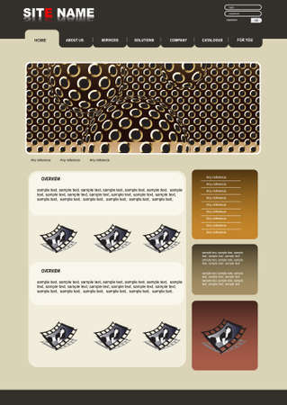 vector web templateのイラスト素材
