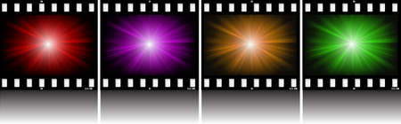 Abstract illustration. An abstract background on photo-slideのイラスト素材