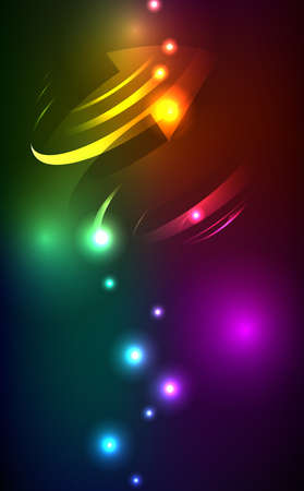 illustration of futuristic abstract glowing backgroundのイラスト素材