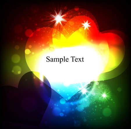 Abstract background with hearts.のイラスト素材