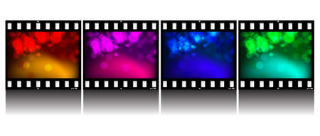 Abstract illustration. An abstract background on photo-slideのイラスト素材