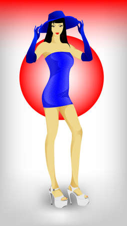 beautiful girl のイラスト素材