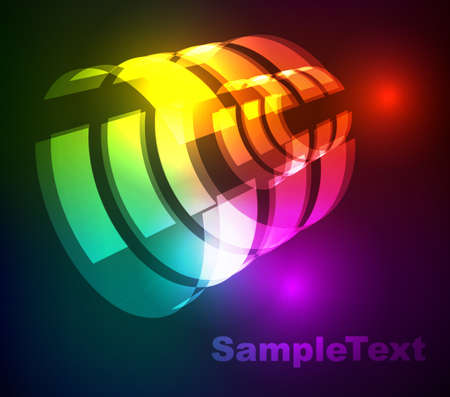 Glowing abstract background のイラスト素材