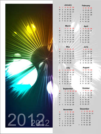 Calendar Design 2012のイラスト素材