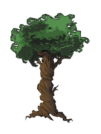 Tree. Natural vector illustrationのイラスト素材