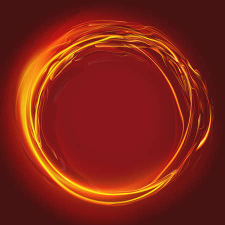 Fire Circle template designのイラスト素材