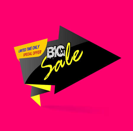 Big sale banner. Limited time only.のイラスト素材