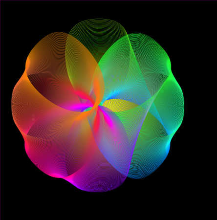 Abstract rainbow decorative element. Abstract decay element for decorative design.のイラスト素材