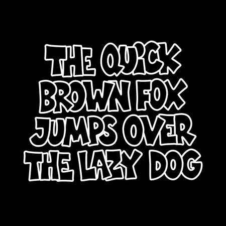 Cartoon comic graffiti font alphabet. Vectorのイラスト素材