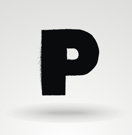 Stencil spray paint font. Detailed vector alphabetのイラスト素材