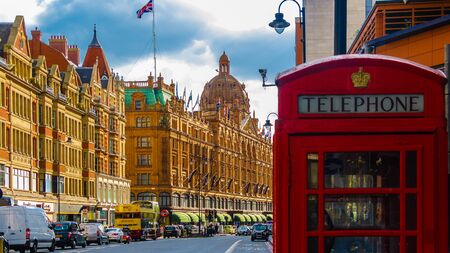 The typical red phone boxのeditorial素材