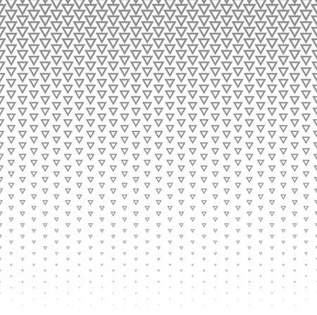 Vector halftone abstract background, grey white texture gradient gradation. Geometric mosaic triangle shapes monochrome pattern. Simple backdrop design.のイラスト素材