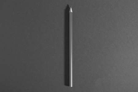 beautiful black, colored pencil on black background. Soon to school. Back to School, black and white photoの写真素材