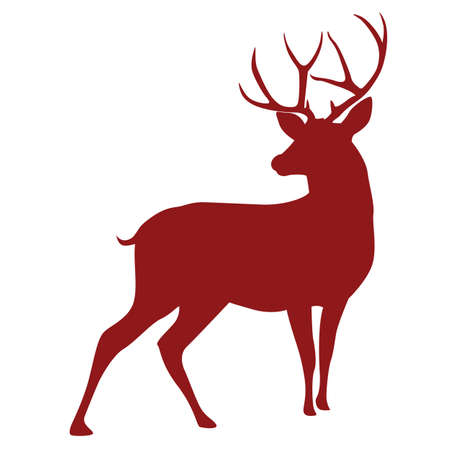 Deer Silhouette Vectorのイラスト素材