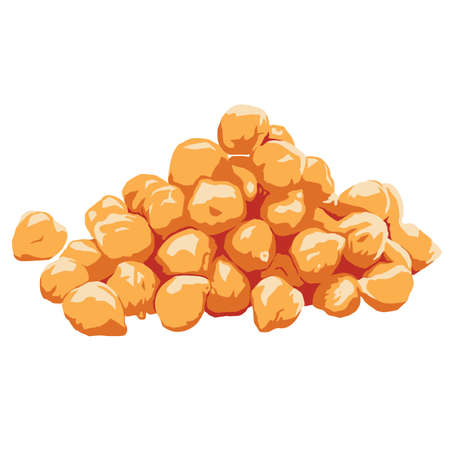 Chickpeas Vector Illustration Clipartのイラスト素材