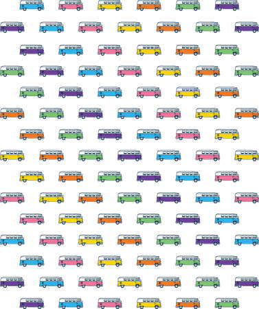 Cars Vintage Patternのイラスト素材