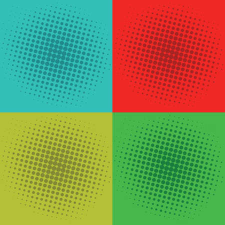 Pop Art Squares Background Vector Template Imageのイラスト素材