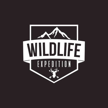 Wilderness Expedition Template Vectorのイラスト素材