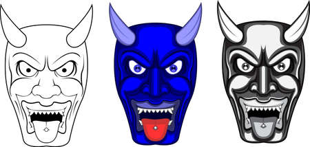 Hanya Mask Vectorのイラスト素材
