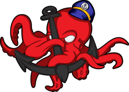 Octopus Captainのイラスト素材