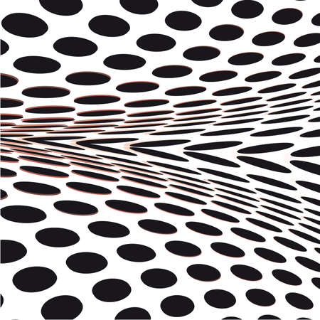 Fractal abstract background of retro circles.のイラスト素材