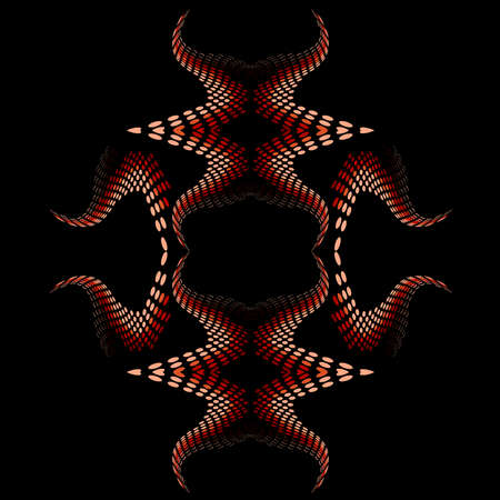Background abstract design, black tattoo flower ornament vector illustration.のイラスト素材