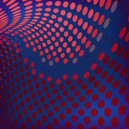 abstract wave Geometric illustration Dotted backgroundのイラスト素材
